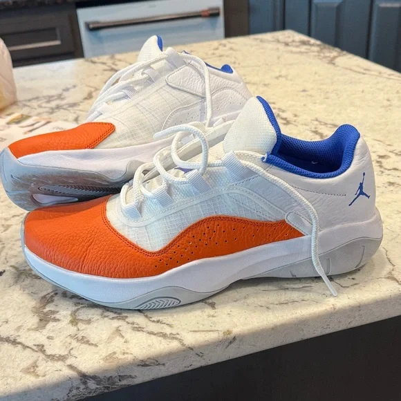 Orange and Blue Jordans - Picture 1 of 3